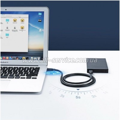 ���� ������ USB 2.0 AM/AM 0.5m US102 black Ugreen (10308)