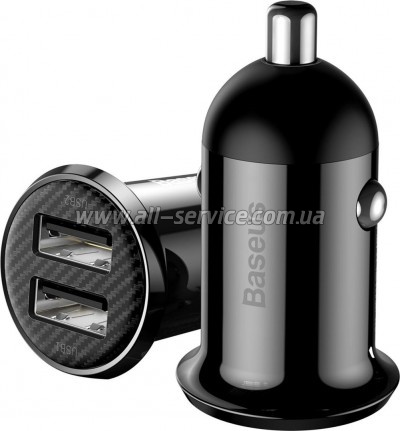 �������� ������� Baseus Grain Pro Car USB Black (CCALLP-01)