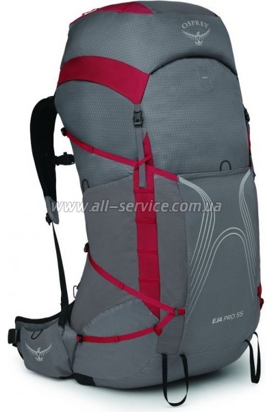 ������ ������������� Osprey Eja Pro 55 dale grey/poinsettia red WM/L (009.3576)