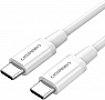 ���� ������ USB-C to USB-C 0.5m 3A 60W US264 white Ugreen (60517)