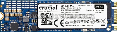SSD  M.2 Crucial MX300 275GB 2280 SATA TLC (CT275MX300SSD4)