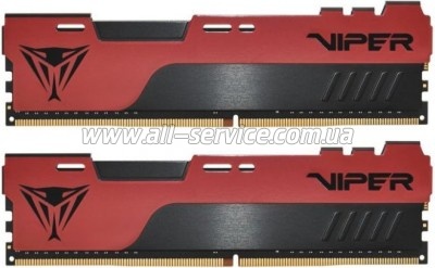     DDR4 16GB (2x8GB) 3200 MHz Viper Elite II Red Patriot (PVE2416G320C8K)