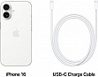 Мобильный телефон Apple iPhone 16 128GB White (MYE93) Мобильный телефон Apple iPhone 16 128GB White (MYE93)