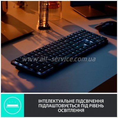  Logitech MX Mechanical Wireless Illuminated Performance UA Graphite (920-010759)