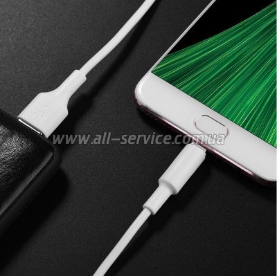 ���� ������ USB 2.0 AM to Micro 5P 1.0m 2A PVC X25 white HOCO (6957531080138)