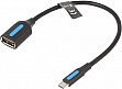 ������� USB 2.0 Micro BM to USB AF OTG 0.15m Black PVC Vention (CCUBB)