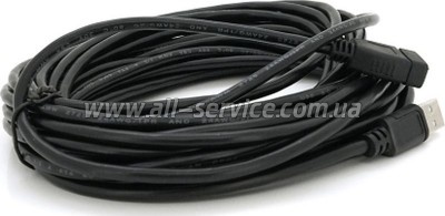 ���� ������ USB 2.0 AM/AF 10.0m ferrite black Voltronic (YT-AM/AF-10BL)