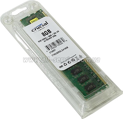 ������ 8GB Micron Crucial DDR3 1600 ECC REG, 1.3V (CT8G3ERSLS4160B)