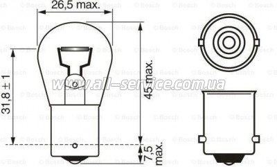  Bosch 21W (1 987 302 201)