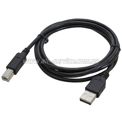    PATRON USB 2.0 AM/BM BLACK 1.8m (PN-AMBM-18)