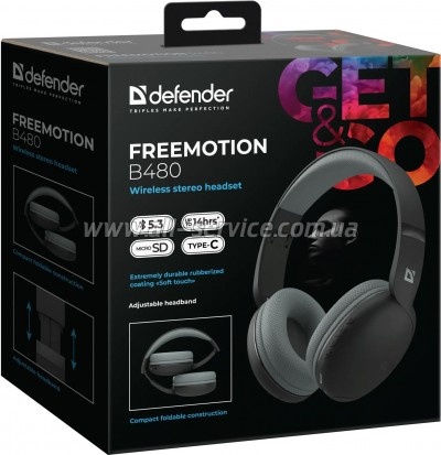 �������� Defender FreeMotion B480 Bluetooth Black (63480)