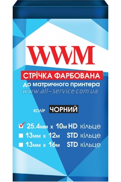 ����� �������� WWM 25.4�� � 10� HD ������  Black (M25.10H)