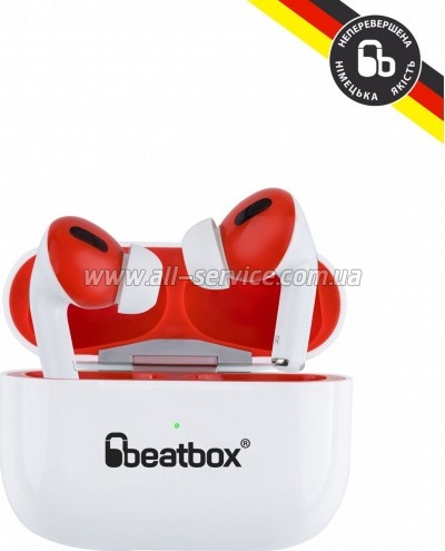 �������� BeatBox PODS PRO 1 Wireless Charging White-Red (bbppro1wcwr)
