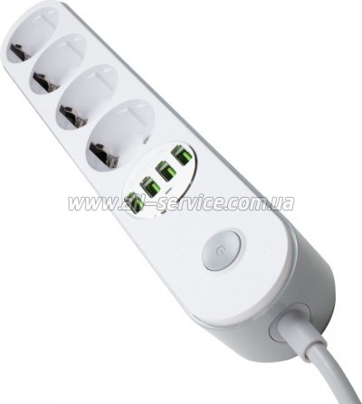 ������� ������ �olorWay 4 �������/ 4USB White 2M (CW-CHE44W)