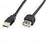  USB 2.0 (AM/AF) DIGITUS 1.8 Black/. bulk (AK-300200-018-S)