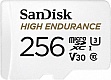   SanDisk 256GB microSD class 10 UHS-I U3 V30 High Endurance (SDSQQNR-256G-GN6IA)