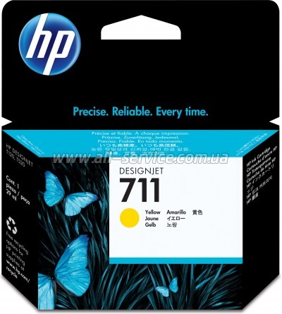  HP 711 Design Jet 120/ 520 Yellow (CZ132A)