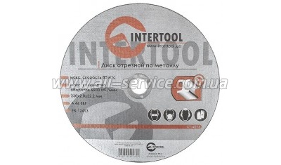 Круг отрезной по металлу INTERTOOL CT-4016 Круг отрезной по металлу INTERTOOL CT-4016