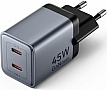 �������� ������� Vention 2xUSB-C PD45W GaN gray (FCDH0-EU)