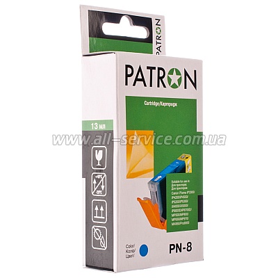 КАРТРИДЖ CANON CLI-8C (PN-8) CYAN PATRON NEW! КАРТРИДЖ CANON CLI-8C (PN-8) CYAN PATRON NEW!