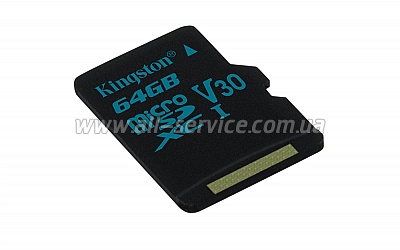����� ������ Kingston 64GB microSDXC C10 UHS-I U3  Canvas Go (SDCG2/64GBSP)