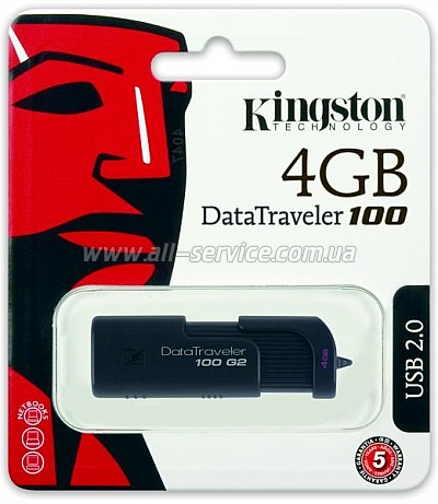  4GB Kingston DataTraveler 100 G2 (DT100G2/4GB)