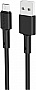 ���� ������ USB 2.0 AM to Micro 5P 1.0m 2.4A silicone BX31 black BOROFONE (6931474710376)