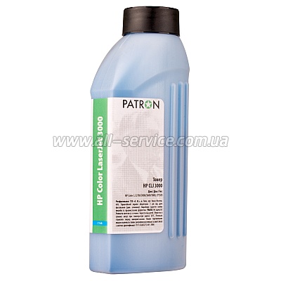 ТОНЕР HP CLJ 3000 CYAN ФЛАКОН 180 г PATRON ТОНЕР HP CLJ 3000 CYAN ФЛАКОН 180 г PATRON