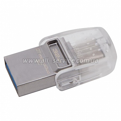 ������ 32GB Type-C Kingston DT Micro Metal Silver (DTDUO3C/32GB)