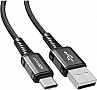 ���� ������ USB 2.0 AM to USB-C 1.2m 3A nylon C1-04 black Acefast (6974316280545)