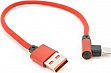 ���� ������ USB 2.0 AM to USB-C 0.25m QC3.0 PD 90� red Voltronic (YT-USB-TypeC-2.0m/R)