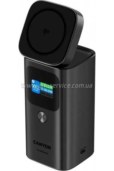 ������� ������������� Canyon 15000mAh OnPower 150 Qi2 magnetic Grey (CNS-CPB150DG)