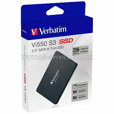 SSD  Verbatim 2.5" 256GB (49351)
