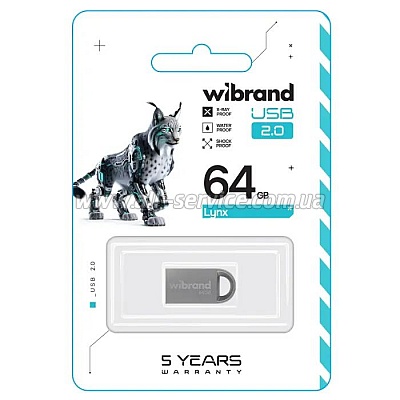  Wibrand 64GB lynx Silver USB 2.0 (WI2.0/LY64M2S)