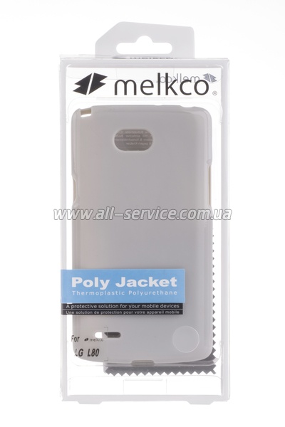  MELKCO LG L80 Dual/D380 Poly Jacket TPU Gray
