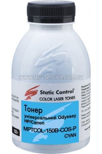 Тонер SCC Universal Odyssey HP/ Canon 150г cyan (MPTCOL-150B-COS-P) Тонер SCC Universal Odyssey HP/ Canon 150г cyan (MPTCOL-150B-COS-P)