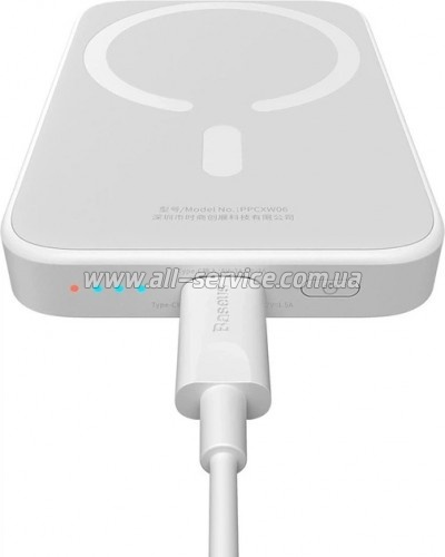 ������� ������������� Baseus Airpow 6000mAh PD 20W Mag White (P10022807213-00)