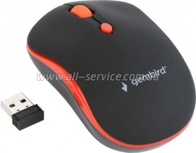  Gembird MUSW-4B-03-R Black+Red (MUSW-4B-03-R)
