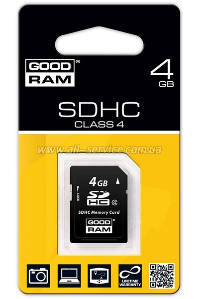   4GB GOODRAM SDHC Class 4 (SDC4GHC4GRR10)