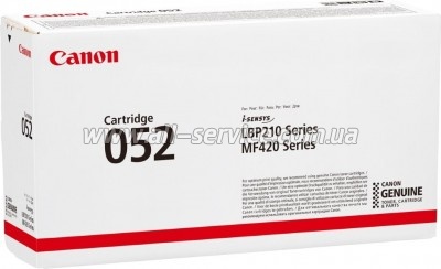  Canon 052 Canon LBP212dw/ 214dw/ 215x/ MF421dw/ 426dw/ 428x/ MF429x (2199C002)