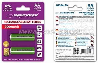  ESPERANZA Ni-MH AA 2000 mAh (EZA103G)