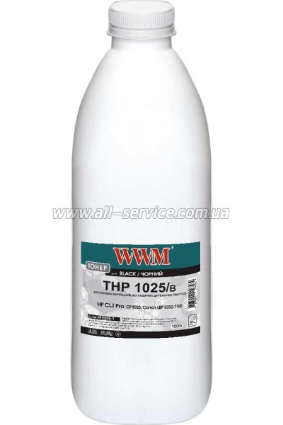  WWM HP CLJ CP1025/ Canon LBP 5050/ 7100  1000 Black (HP1025B-1)