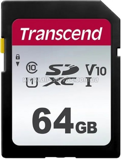   64GB Transcend SDXC 300S UHS-I U3 (TS64GSDC300S)