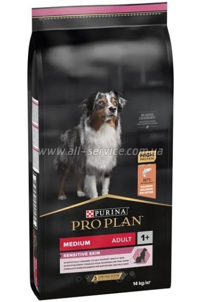     Purina Pro Plan Dog Medium Adult Sensitive Skin     14 (7613035120464)