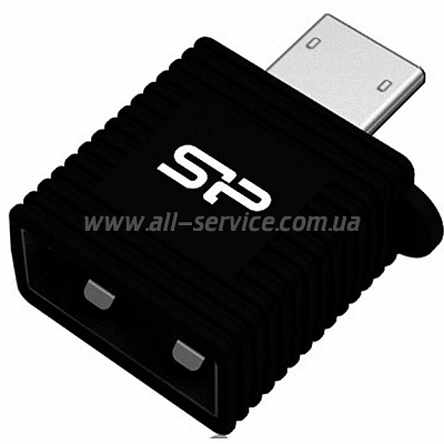  Silicon Power 64GB USB Touch T01 Black + chain (SP064GBUF2T01V1K)