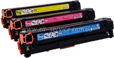   color HP LJ 125A CYM CP1215/ CP1515/ CB541A/ CB542A/ CB543A Tri-Pack (CF373AM)