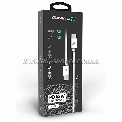 ���� ������ USB Type-C to Type-C Grand-X (CC-07)