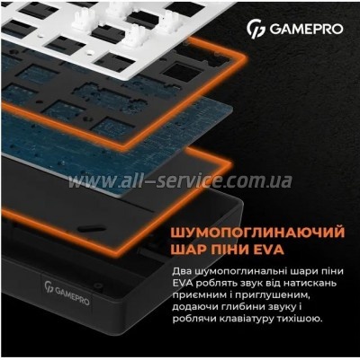  GamePro MK130G Pro Outemu Red Switch Hot-Swap 60 RGB USB/Wireless/Bluetooth Black (MK130G Pro)