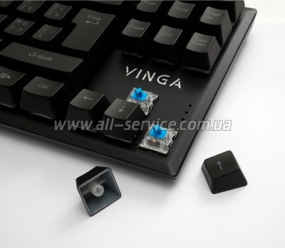  Vinga KBGM-110 87 key LED Blue Switch USB Black (KBGM-110 Black)