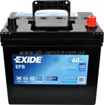   EXIDE START-STOP EFB 60A (EL604)